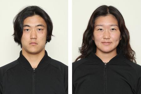 中井飛馬(左)、畠山紗英