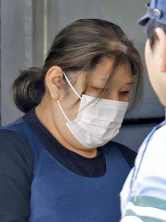 桜井政恵容疑者＝７月２６日、茨城県警牛久署