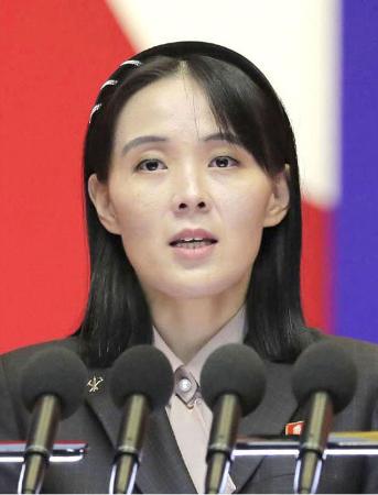 北朝鮮の金与正朝鮮労働党総務部長（朝鮮通信＝共同）