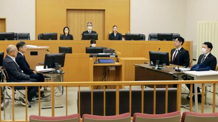 富山交番襲撃事件で、差し戻し裁判員裁判の初公判が開かれた富山地裁の法廷＝５日午前