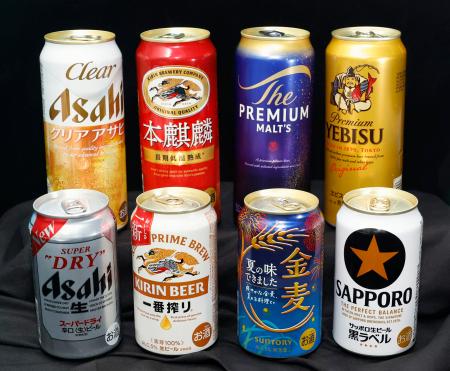 ビール大手4社の商品