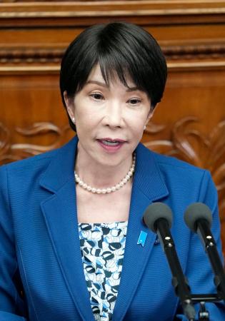 衆院本会議で国民民主党の玉木代表の代表質問に答弁する高市首相＝８日午後