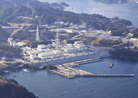 宮城県の東北電力女川原発＝２０２５年１２月