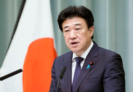 記者会見する木原官房長官＝１６日午前、首相官邸