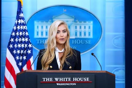 米国のザカリア大統領報道官=13日、ワシントン(AP=共同)