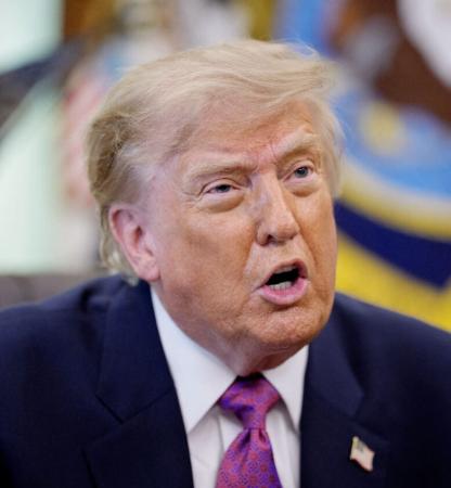トランプ米大統領(ゲッティ=共同)