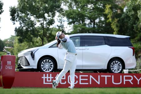 米女子ゴルフ・ビュイックＬＰＧＡで４位となった竹田麗央＝１８日、中国・上海（ゲッティ＝共同）