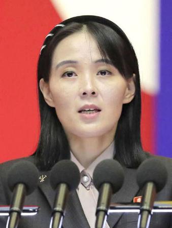 北朝鮮の金与正朝鮮労働党総務部長（朝鮮通信＝共同）
