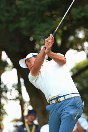 第１日、５アンダーで首位の堀川未来夢＝成田ヒルズＣＣ