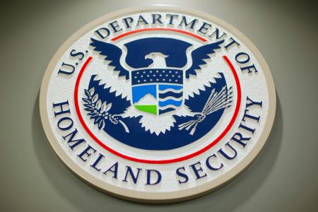 米国土安全保障省のロゴ（ＡＰ＝共同）